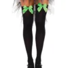 Fun Place Nylon Thigh Highs With Bow Cosplay