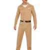 Fun Place 80's Sheriff Costume, Beige