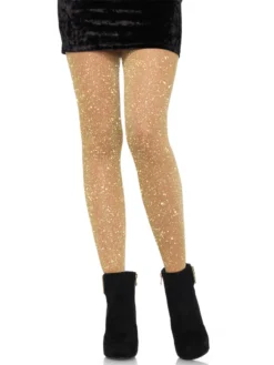 Fun Place Cosplay Lurex Sheer Pandyhose Gold