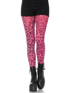 Fun Place Neon Leopard Print Tights Cosplay