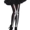 Fun Place Skeleton Print Pantyhose