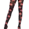 Fun Place Vampire Bite Print Pantyhose Cosplay