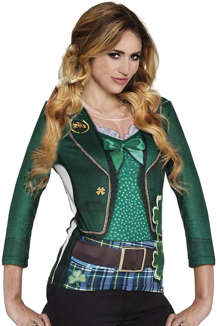 Fun Place Womens Irish Photo Realistic Shirt Small 3 Fun Place Womens Irish Photo Realistic Shirt Small