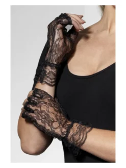 Fun Place Fingerless Lace Gloves