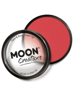 Fun Place Moon Creations Pro Face Paint Cake Pot, Bright Red Cosplay
