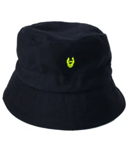 Fun Place Festivals Black Bucket Hat - Mini Metal Logo