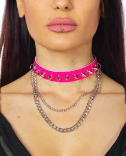 Fun Place Dog Spike Slim Collar