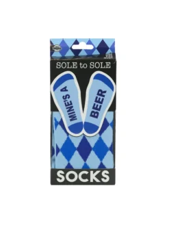 Fun Place Sole Socks Mine's A Beer Gifts, Jokes & Party Wear