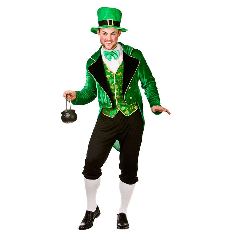 Fun Place St Patrick's Day Deluxe Leprechaun Man Costume S 3 Fun Place St Patrick's Day Deluxe Leprechaun Man Costume S