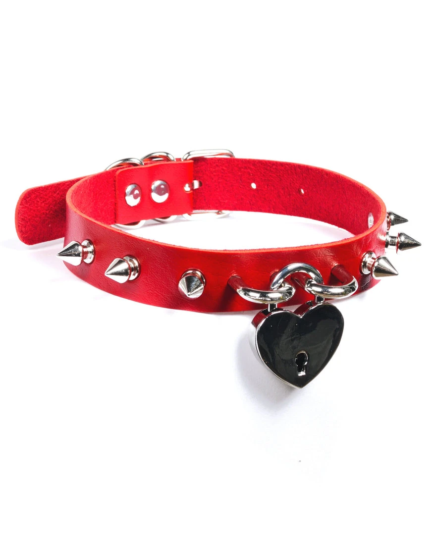 Fun Place Festivals Heart Spiked Collar 4 Fun Place Festivals Heart Spiked Collar