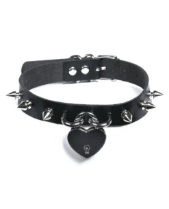 Fun Place Festivals Heart Spiked Collar