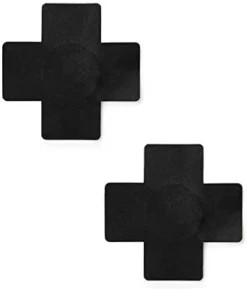 Fun Place CD Pasties - Black X