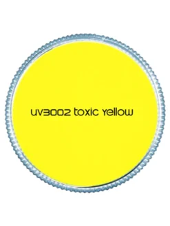Fun Place UV Palette Containing 6 UV & Day Glow Colours. Colours Include Neon Foxy Orange, Neon Pink Flamingo, Neon Toxic Yellow, Neon Kryptonite Green, Super Nova & Abyss.