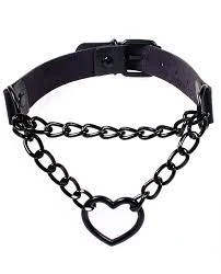 Fun Place Festivals Chain Heart Collar - Various Colours