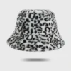 Fun Place Fluffy Snow Leopard Bucket Hat Festivals
