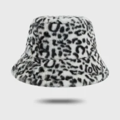 Fun Place Fluffy Snow Leopard Bucket Hat Festivals