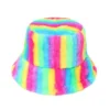 Fun Place Fluffy Rainbow Bucket Hat Festivals
