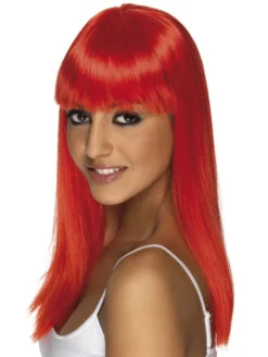 Fun Place Cosplay Glamourama Wig Neon Red