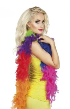 Fun Place Festivals Rainbow Feather Boa