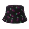 Fun Place Festivals Aubergine Print Bucket Hat