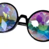Fun Place Round Black Kaleidoscope Glasses 1 Fun Place Round Black Kaleidoscope Glasses