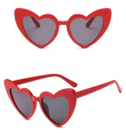 Fun Place Red Heart Shaped Sunglasses Festivals
